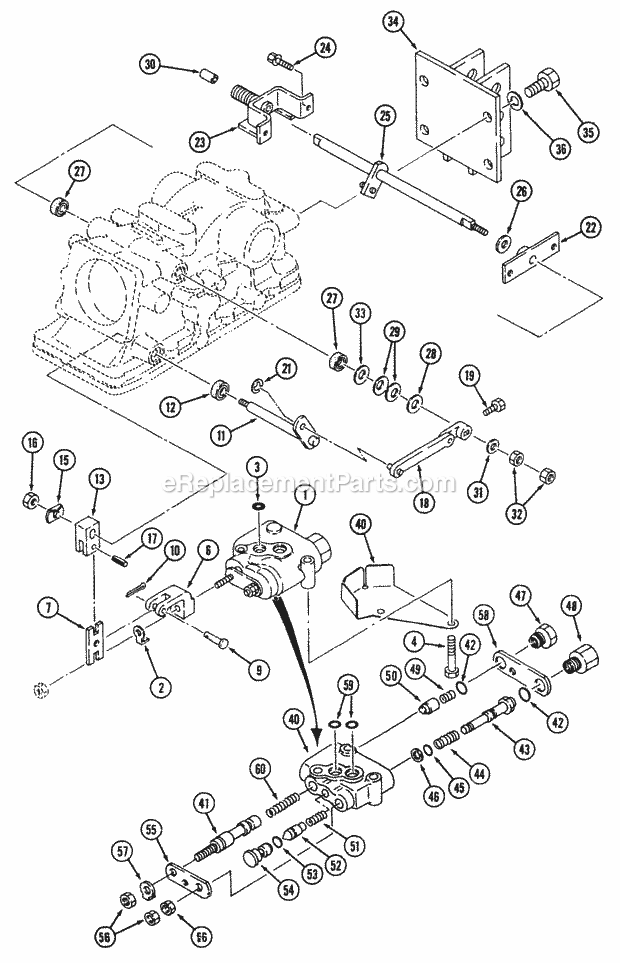 Hydraulic Lift (Part 2) Diagram and Parts List for 544-434D100, 545-434D100, 546-434D100 Cub Cadet Lawn Tractor